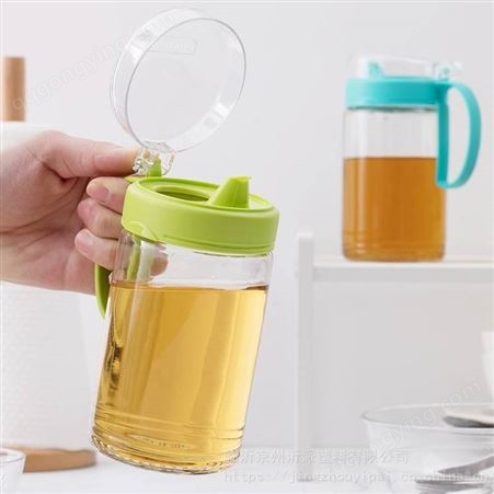 玻璃油壶大容量塑料厨房家用小油罐不挂油油瓶酱油醋调料瓶