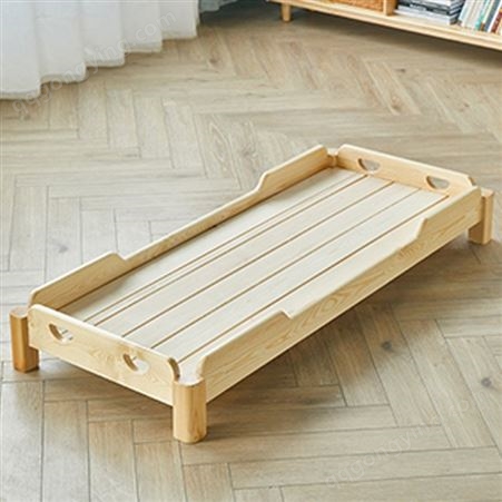 幼儿园小床 午睡单人床 午休专用床 早教托管木床 儿童实木叠叠床