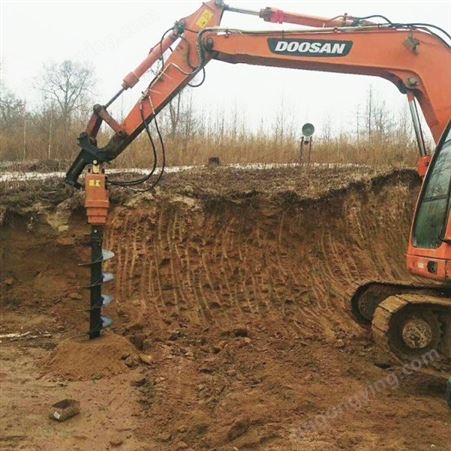  小型螺旋钻 园林植苗松土挖坑 螺旋钻6.3桩基施工