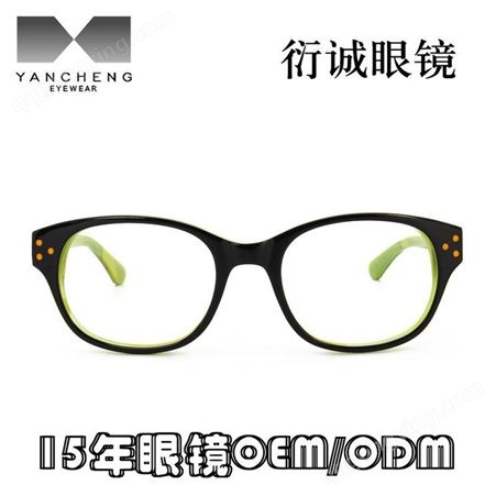 醋酸板材 青少年光学近视眼镜框架 厂家品牌贴牌代加工批发价格 防蓝光眼镜G106 衍诚眼镜工厂