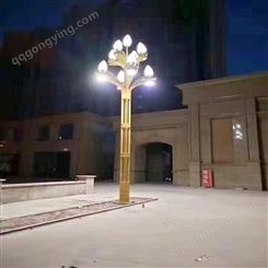 户外广场LED高杆灯厂家 15米体育馆篮球场夜间照明升降式高杆灯