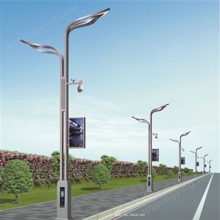 智慧路灯厂家 户外智慧路灯 睿力新能源 充电桩广告显示屏监控远程控制