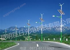 云南昆明农村太阳能路灯厂家报价　风光互补Led太阳能路灯一体太阳能高杆路灯