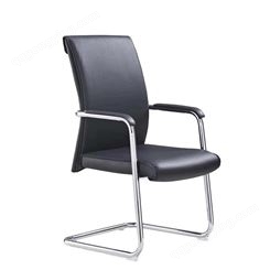 南京伟通办公厂 舒适久坐前台椅简约现代会议椅人体工学弓形皮椅 办公厂