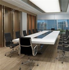 办公家具大型会议桌长桌 简约现公桌椅组合板式长方形培训桌JY-HJ-017