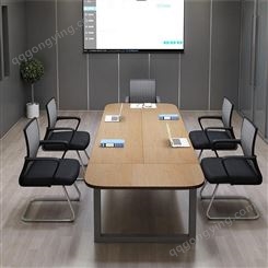 南京办公家具厂会议桌椅组合长桌简约现代员工培训桌 伟通家具