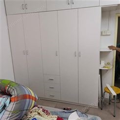 新枫格平开门衣柜现代简约家用卧室用组装收纳小柜子