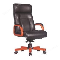 新枫格皮质老板椅商务大班椅实木办公椅子家用电脑椅