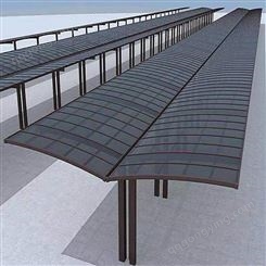 室外场所阳光耐力板车棚 建筑建材适用范围 经济性 博纳思