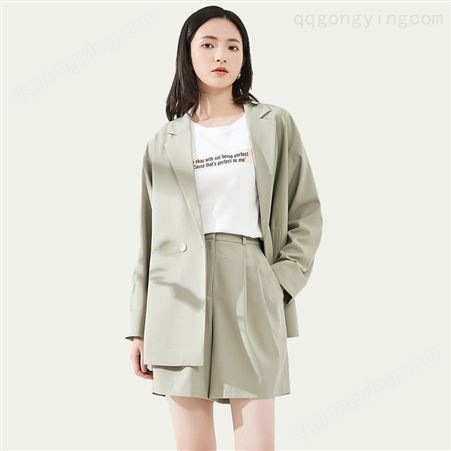女装品牌新品女士小西装韩版宽松时尚通勤气质设计师款西服外套走份