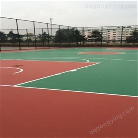 球场 广东塑胶球场 永兴 室外篮球场地面用材料 欢迎采购