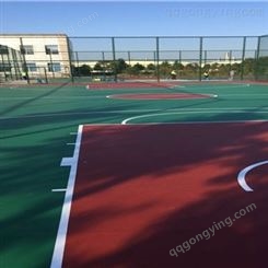 篮球场地面材料种类 硅pu球场材料厂家 永兴 重庆塑胶球场 可定制各型号