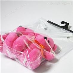 环保PVC塑料手提袋子工厂服装店女装包装立体袋挂钩袋定制