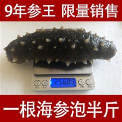 稀有9年参龄 深海捕捞 纯野生纯淡干海参王 30-40头/斤辽刺参